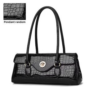 Crocodile-patterned women's handbag,New style, fashionable and high-end, perfect for commuting, elegant, shoulder Bag